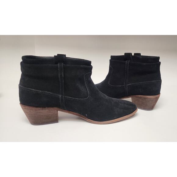 Joie Ajax Black Suede Leather Booties Boots Women's Size US 10/41 - Picture 5 of 13